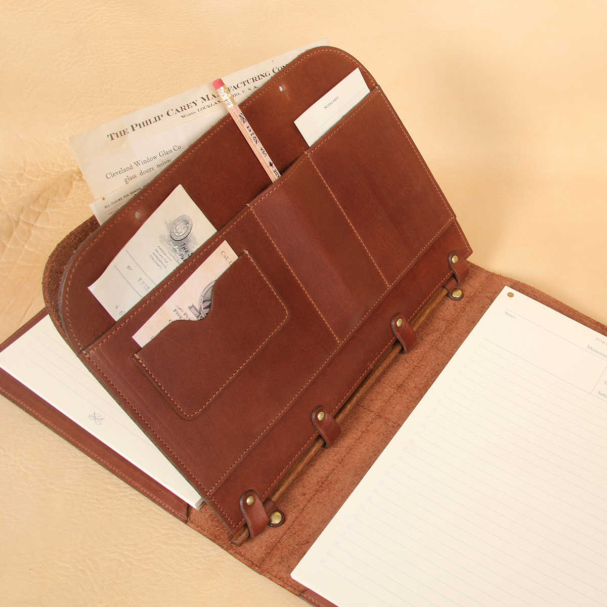 Leather Portfolio Double Case No 36 Best & USA Made Col Littleton