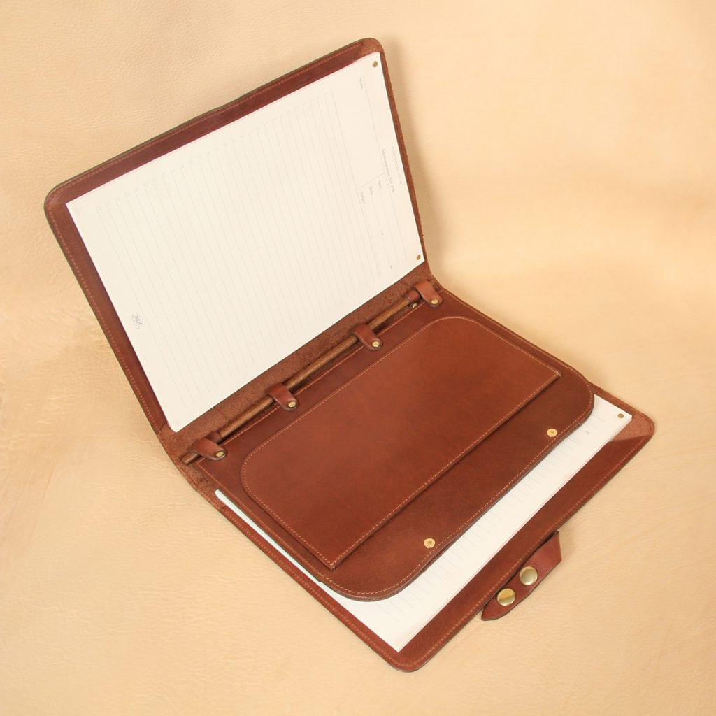 Leather Portfolio Double Case No 36 Best & USA Made Col Littleton