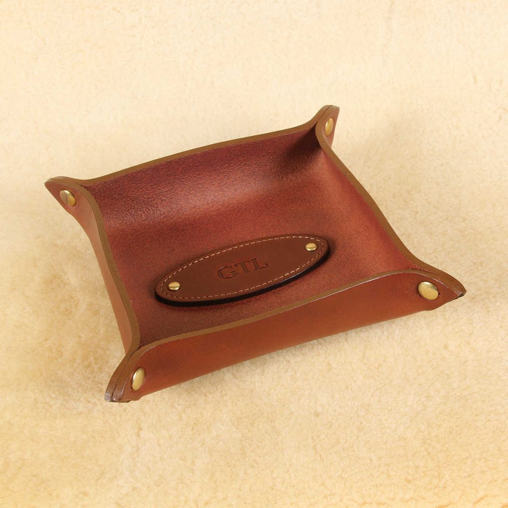 Leather Dresser Caddy & Valet Tray No. 3 Col. Littleton
