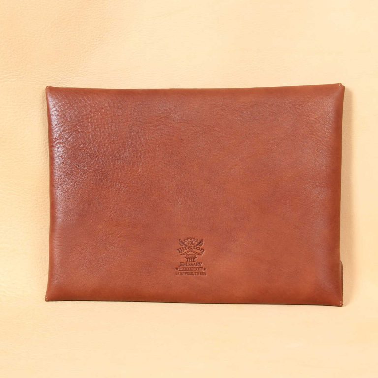 emissary brown american leather document envelope