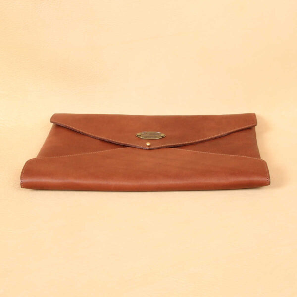 emissary brown american leather document envelope