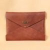 emissary brown american leather document envelope