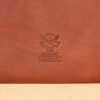 emissary brown american leather document envelope colonel littleton emboss logo
