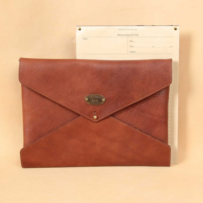 Leather Envelope, The Emissary Handcrafted, USA Made Col. Littleton