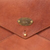 emissary brown american leather document envelope plate