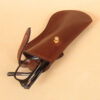 no 2 vintage brown leather eyeglass case with glasses