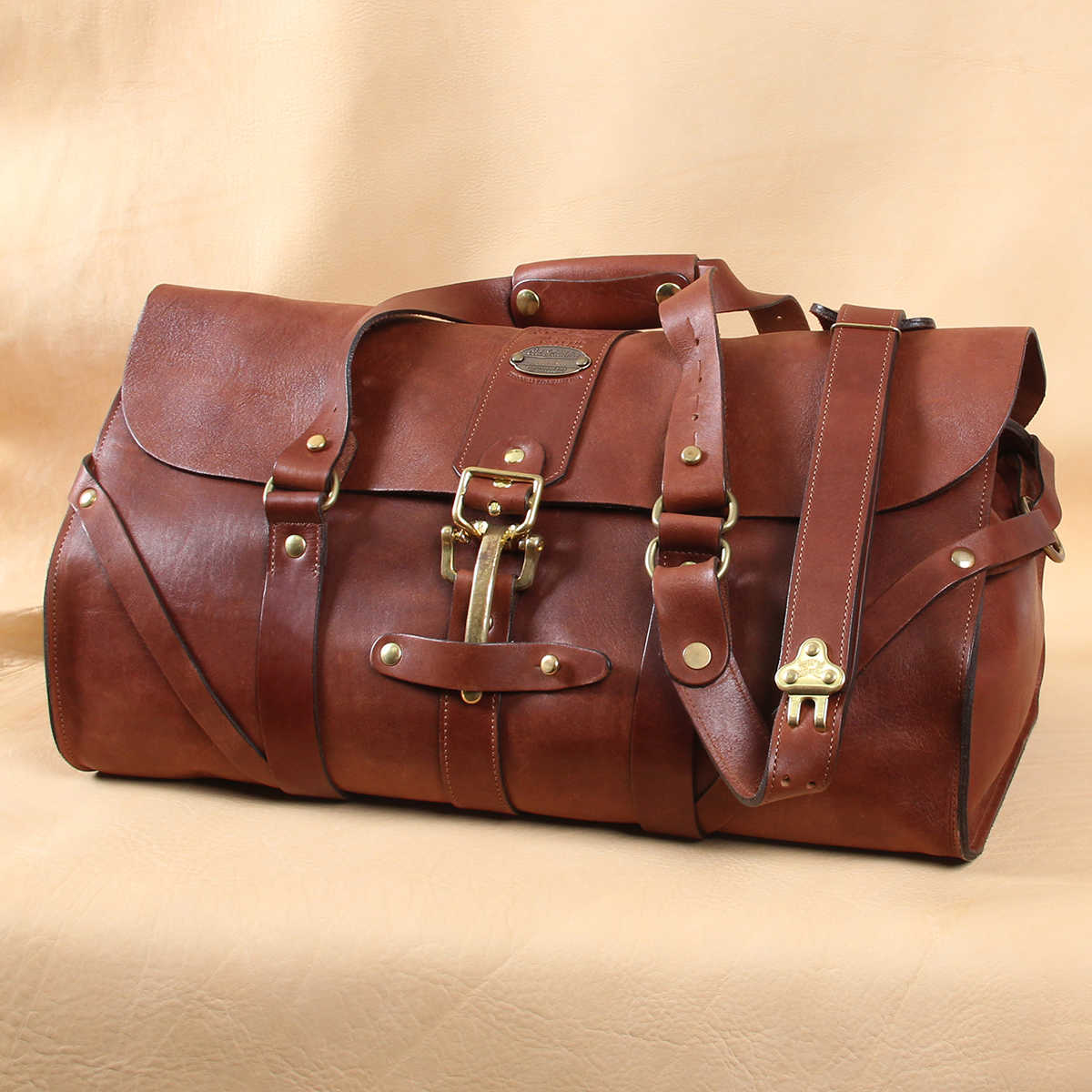 Full-Grain Leather Duffle, No. 1 Grip Travel Bag - USA Made | Col Littleton