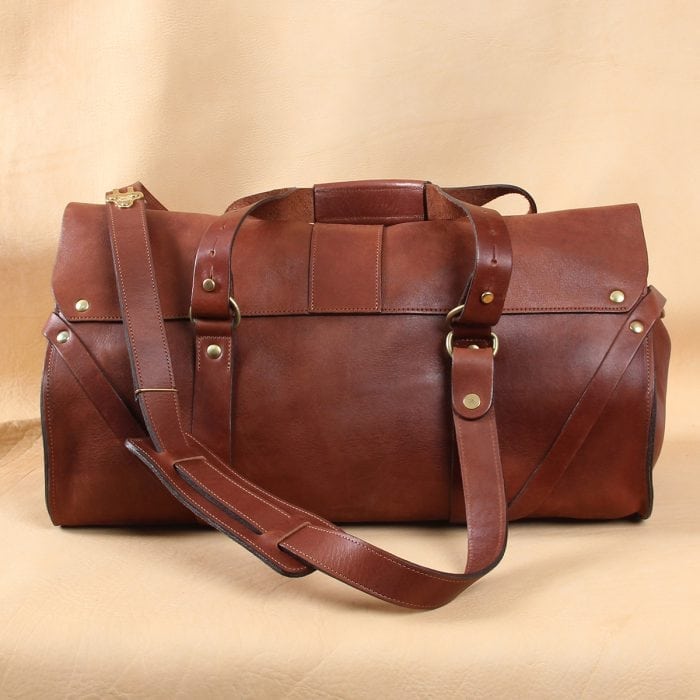leather travel bag