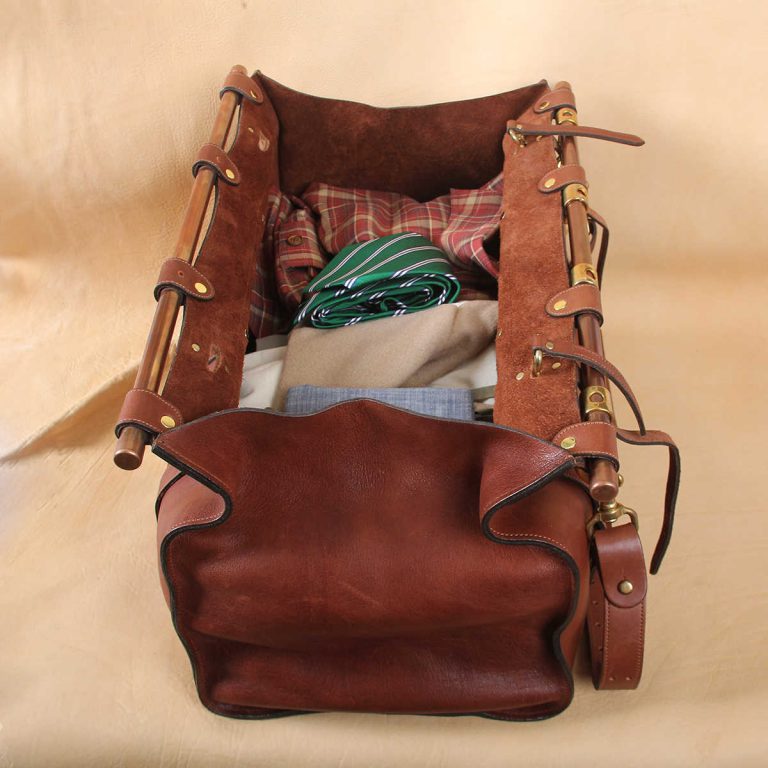 leather travel grip bag