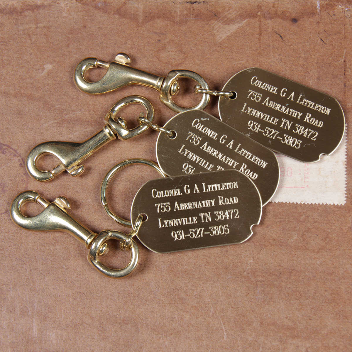 Master Lock Brass Identification Tags (bag of 12) - Lockout Tagout