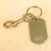brass id luggage tags with product stamp