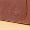 no9 brown american leather laced journal with personalization