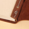 no9 brown american leather laced journal with leather lacing