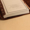 no9 brown american leather laced journal with notepad