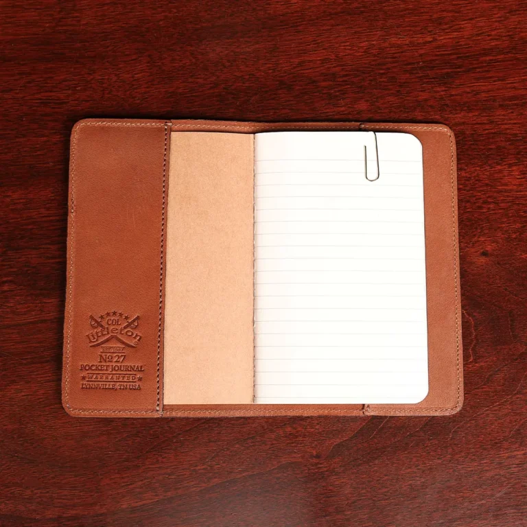 Open view of the no. 27 American alligator pocket journal.
