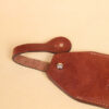 no14 leather vintage brown luggage tag with loop