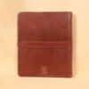 no19 brown leather binder notebook with strap