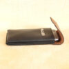 no60 black and brown large leather phone holster with phone