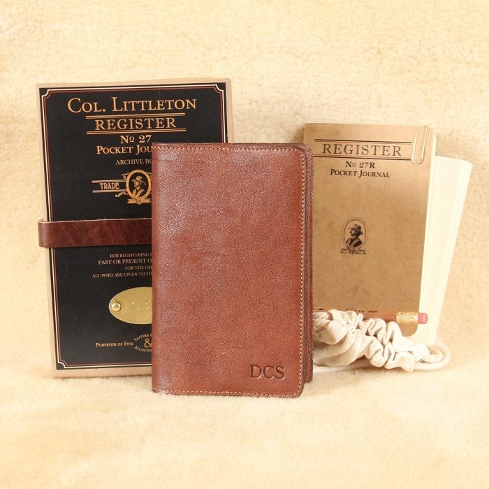 Leather Pocket Journal No. 27 6" x 4" Size USA Made Col. Littleton