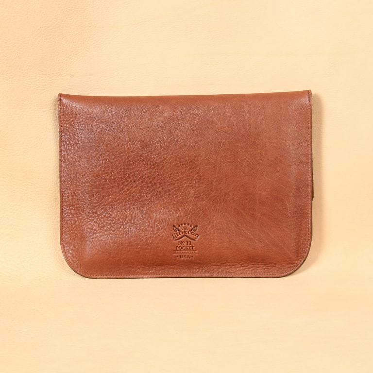 no11 vintage brown leather composition pocket