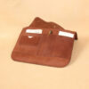 no11 vintage brown leather composition pocket with accessories in pocket
