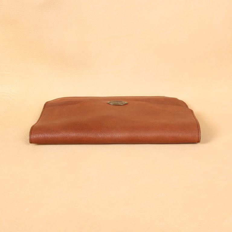 no11 vintage brown leather composition pocket