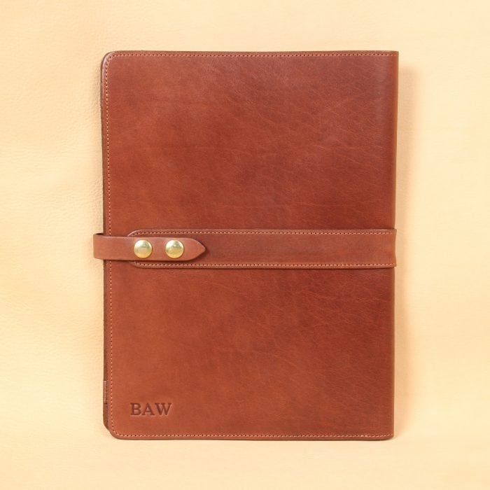 Leather Portfolio Left Hand Model No. 18 USA Made Col. Littleton