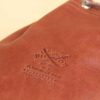 no2 medium leather vintage brown possibles drawstring bag with product stamp