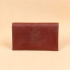 no15 vintage brown american leather pouch with product stamp