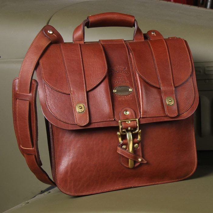 No 37 Leather Satchel Vintage Brown