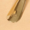 no 2 shoehorn american alligator with product stamp on solid brass horn