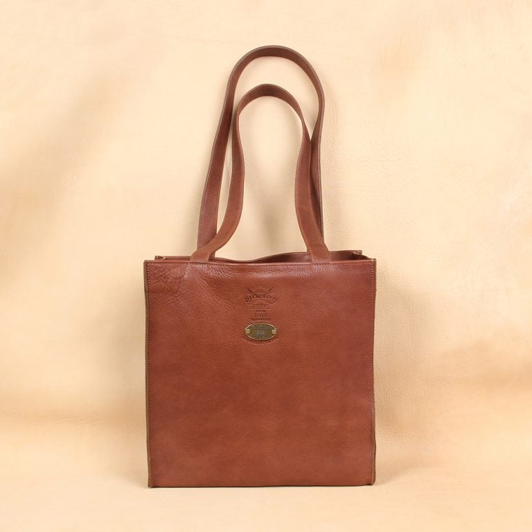 leather tote bag with strap