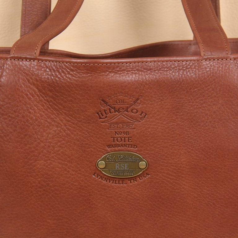 leather tote bag with strap