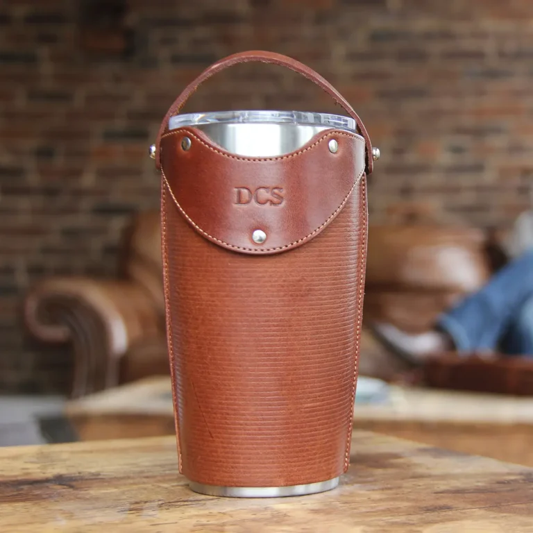 Leather Tumbler Sleeve for Yeti Rambler®, The Traveler