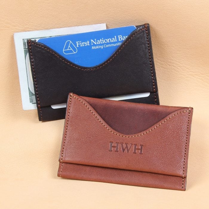 Leather Front Pocket Wallet No. 33 USA Made Col. Littleton