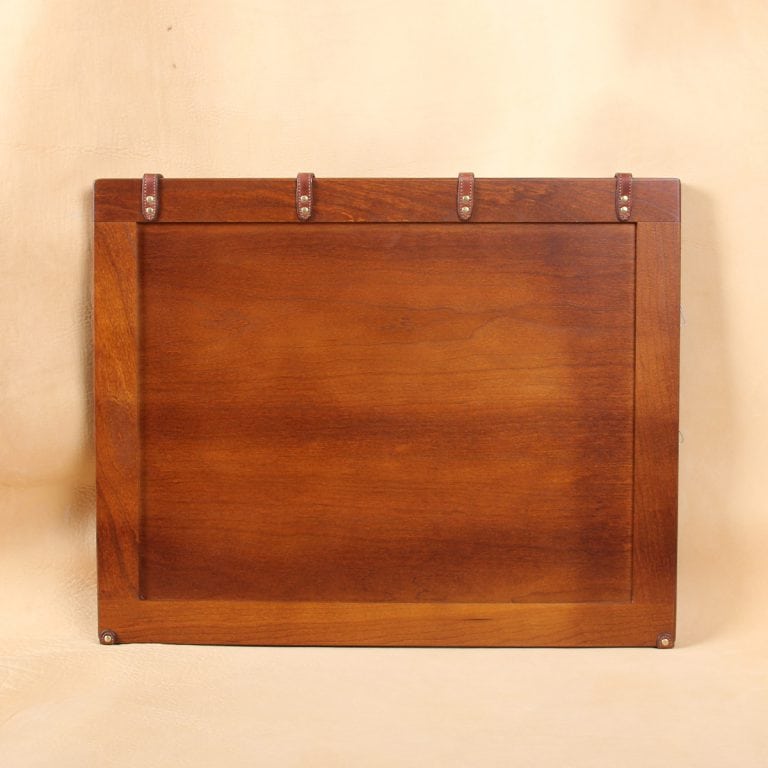 no10 american cherry wood writing board with leather straps