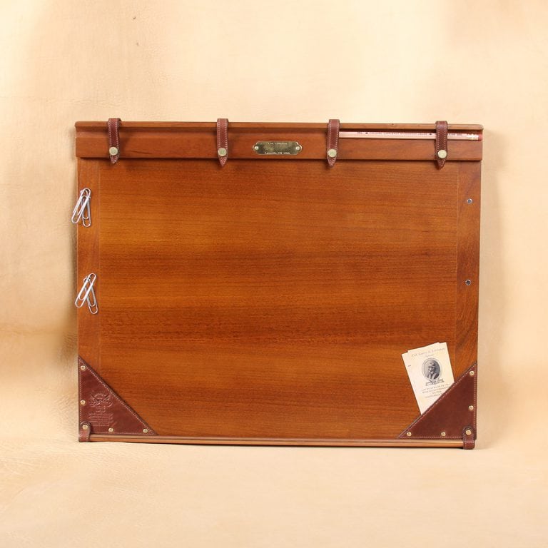 no10 american cherry wood writing board with leather straps