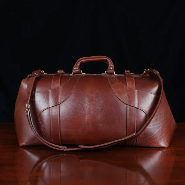 No. 5 Leather Travel Grip Bag – Vintage Brown