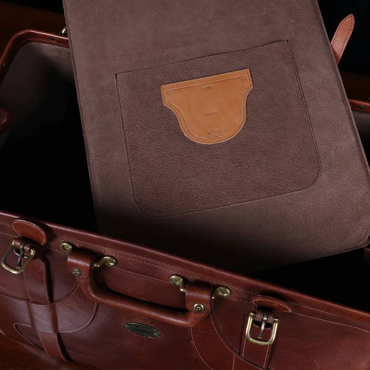 The world's best pigskin leather satchel.