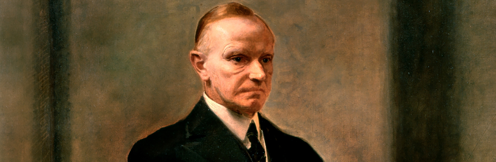 Cropped portrait of President Calvin Coolidge