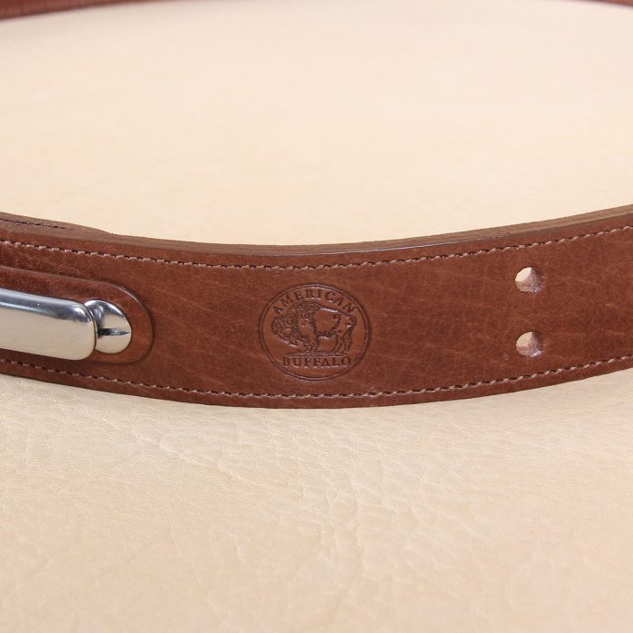 Cinch Belt American Buffalo Bison Leather | USA Made | Col. Littleton