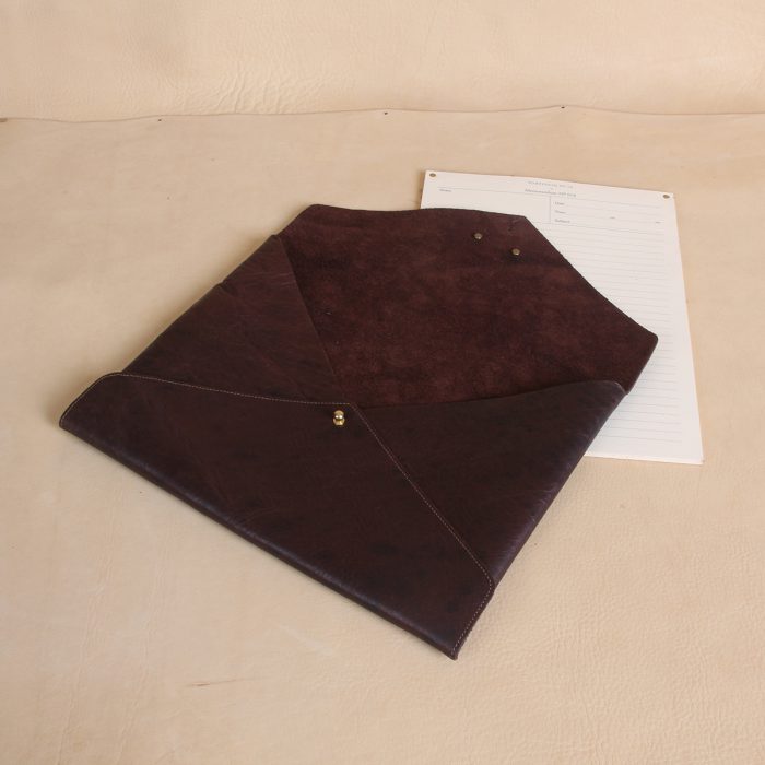 Leather Envelope Holds 8.5 x 11 paper USA Made Col. Littleton