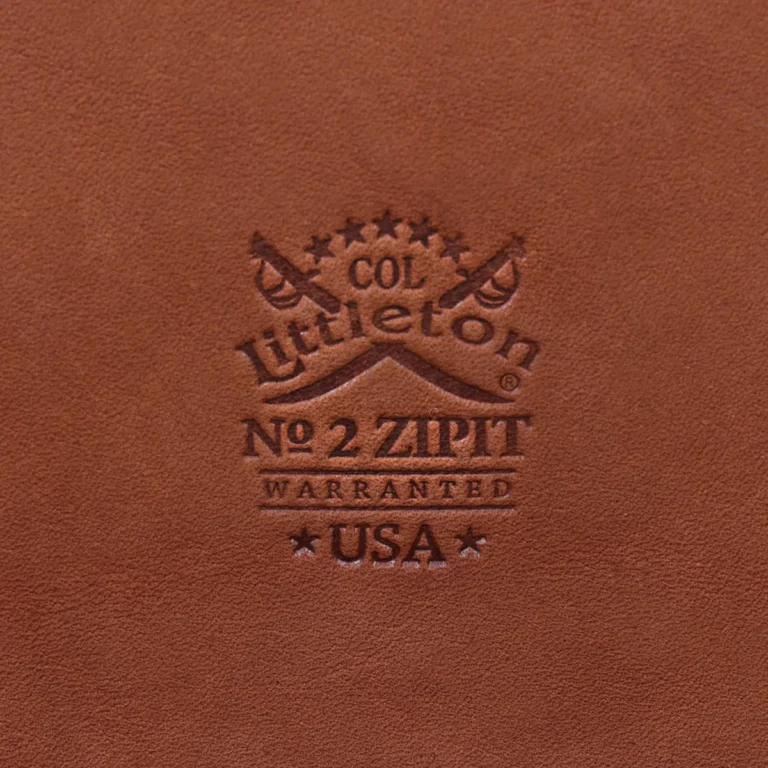 no2 medium leather brown zip it bag logo
