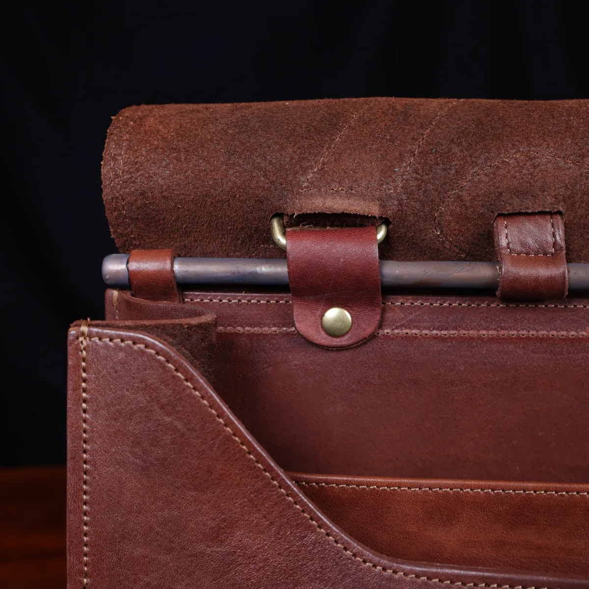 Leather Laptop Briefcase, No. 41 Commander, Best Full-Grain | Col.