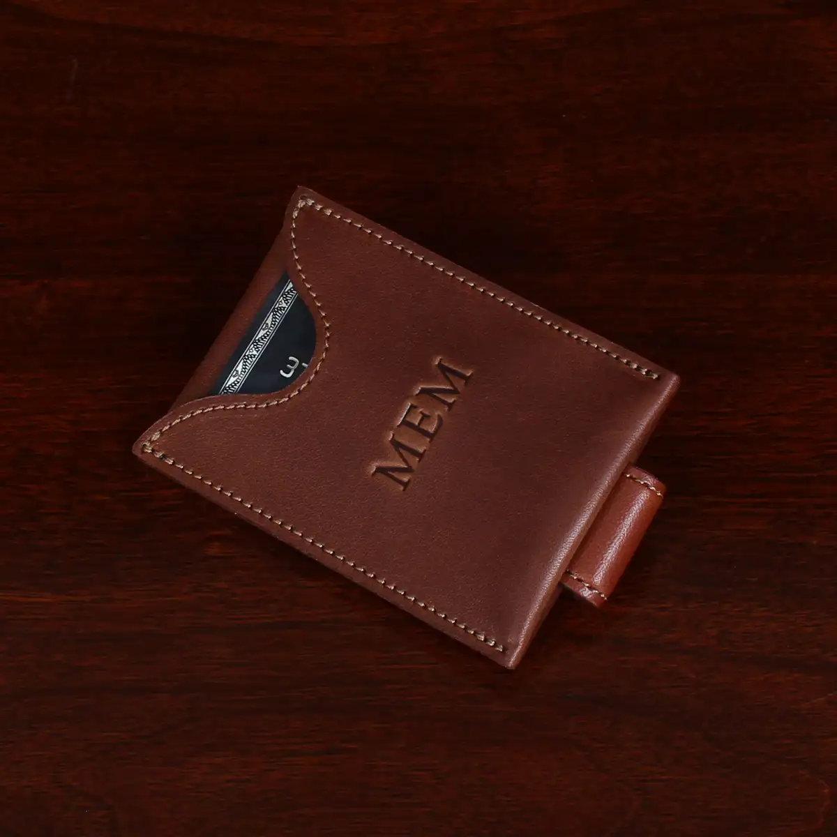 Leather Money Clip Wallet