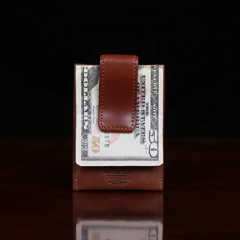 brown leather money-clip-no11-cash-pocket-money