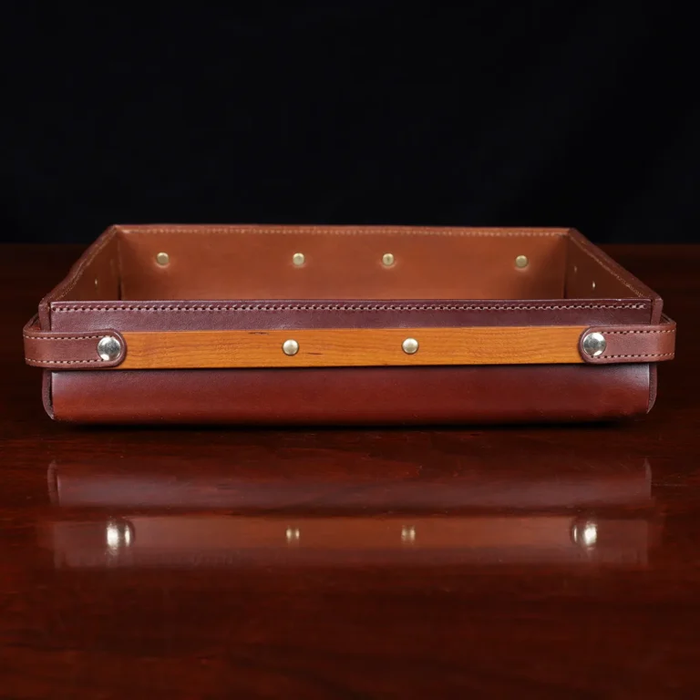 No. 120 Valet Tray on wooden table - back view