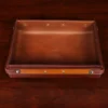 No. 120 Valet Tray on wooden table - back view - empty