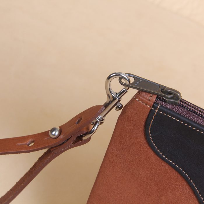 Leather Wristlet Clutch with Strap No. 4 Ladies' Bags Colonel Littleton