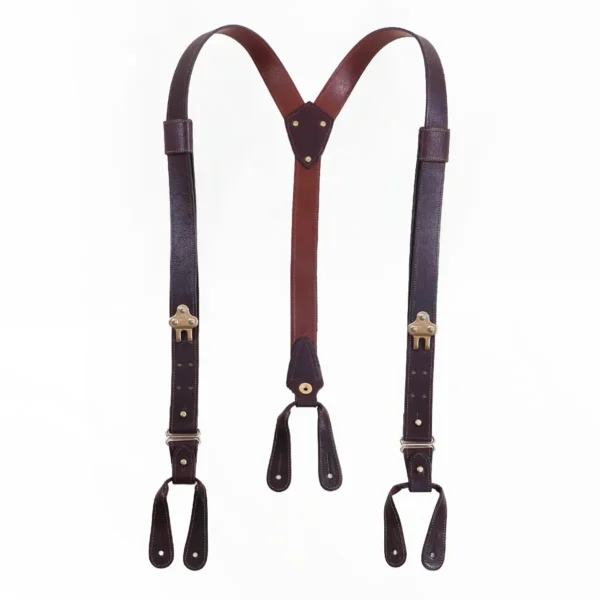 No. 3 American Buffalo Interchangeable Button/Snap-Hook Suspenders